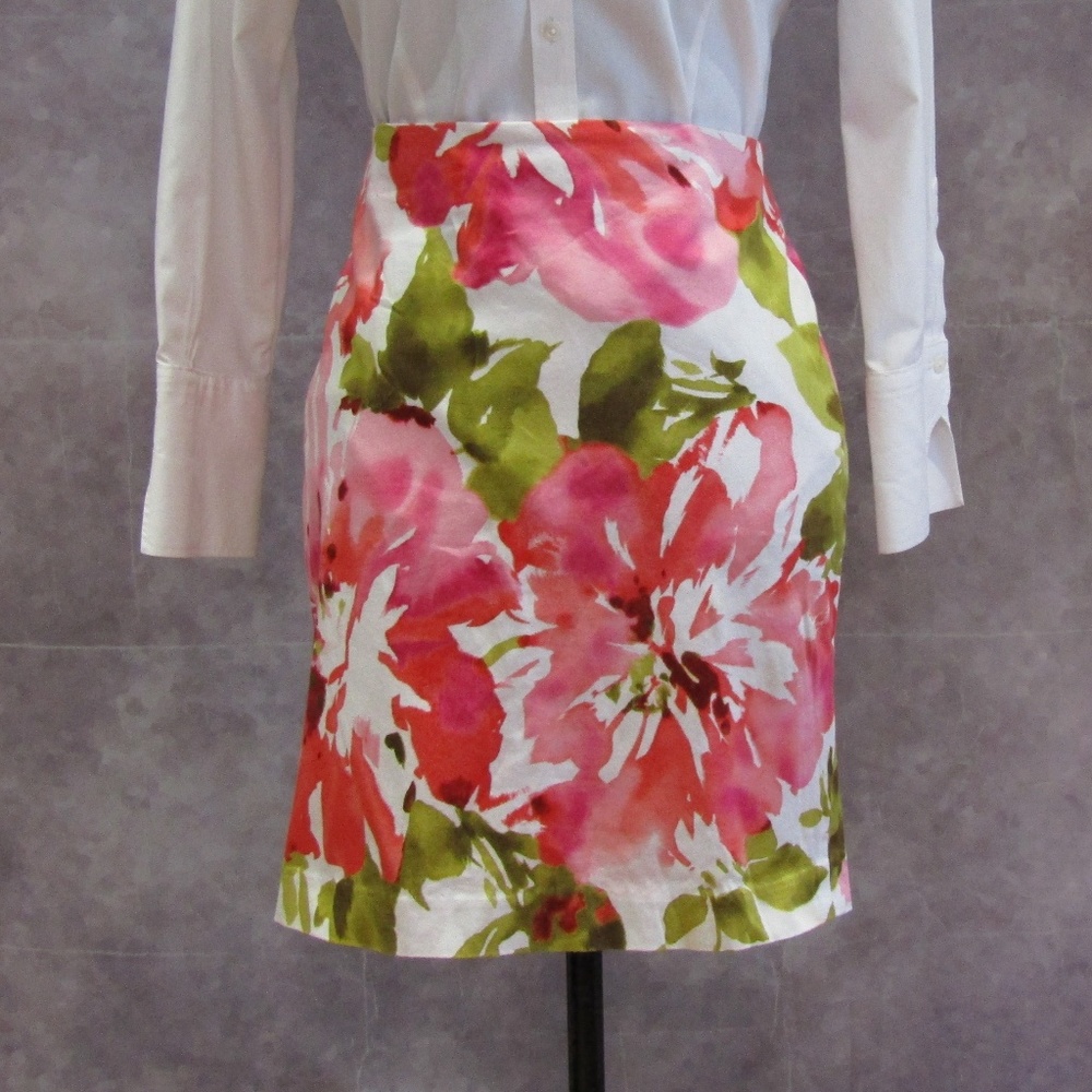 Jones New York Tropical Floral Skirt Size 10P
